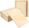 12 Pack Wooden Canvas Boards for Painting, 9 x 12 Inch Wood Canvas for Art Projects, Cradled Artist Wood Panels for Oil, Acrylic, Encaustic, Wood Burning, Pouring and More